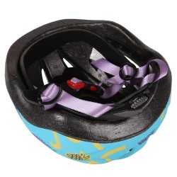 DISNEY Stitch Turkusowy kask rowerowy dla dzieci, lekki, regulowany 48-52 cm