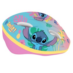 DISNEY Stitch Kolorowy kask rowerowy dla dzieci, dziewczęcy, regulowany 52-56 cm