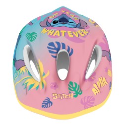 DISNEY Stitch Kolorowy kask rowerowy dla dzieci, dziewczęcy, regulowany 52-56 cm