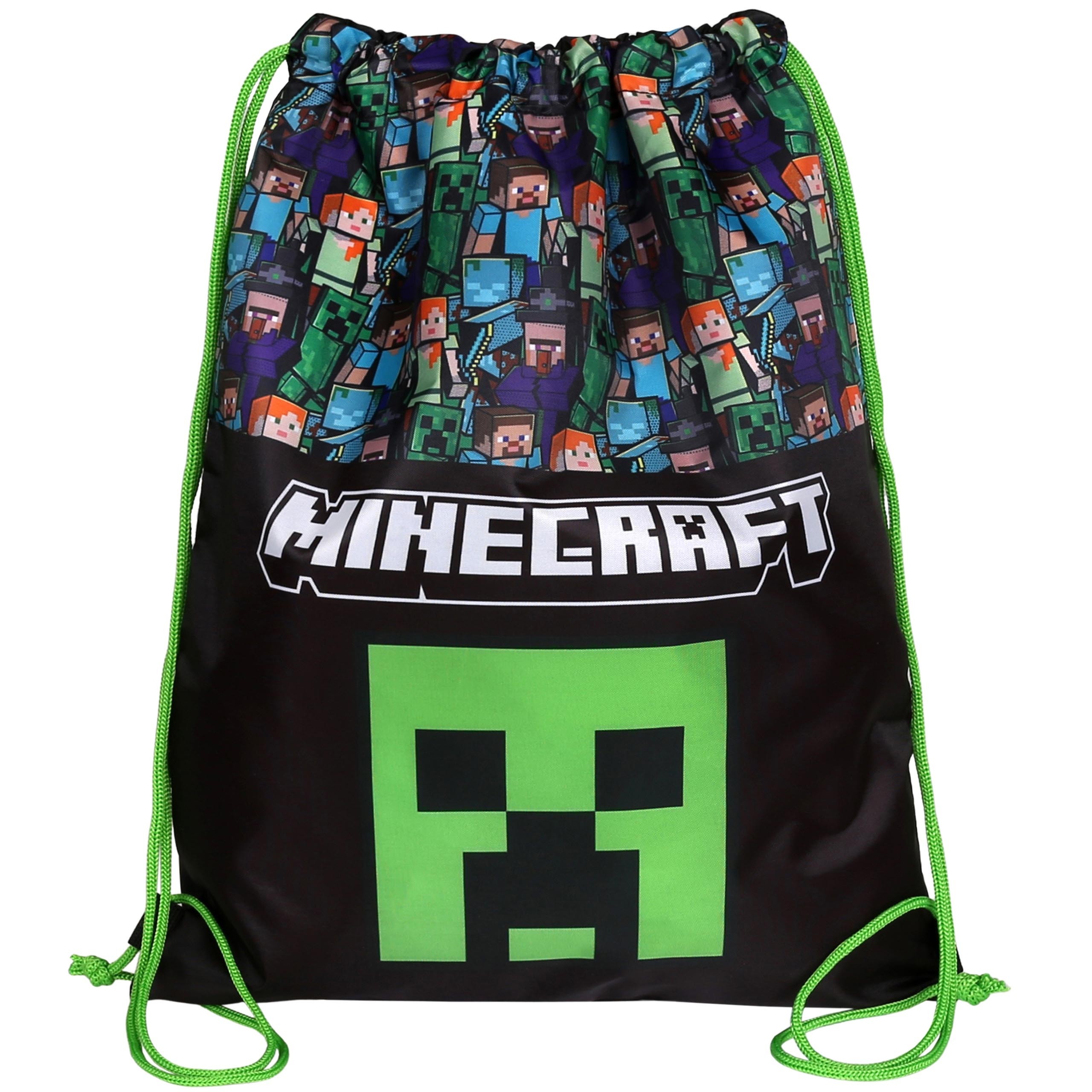 Minecraft Creeper Szkolny worek na buty NA WF, TRENINGOWY dla gracza 32x40 cm