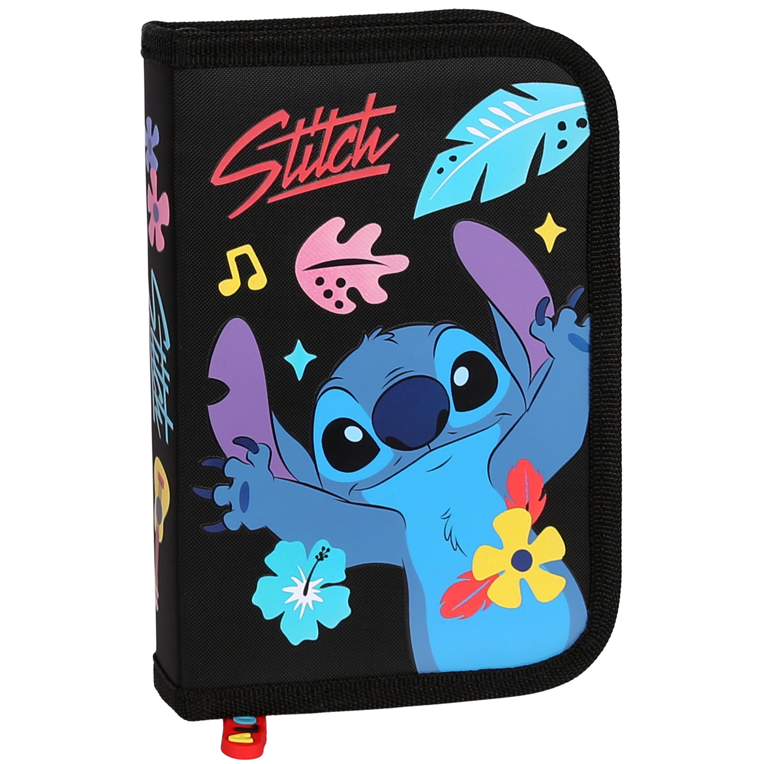 DISNEY Stitch ALOHA Piórnik DWUKLAPOWY bez wyposażenia, ROZKŁADANY piórnik szkolny dla dziewczynki
