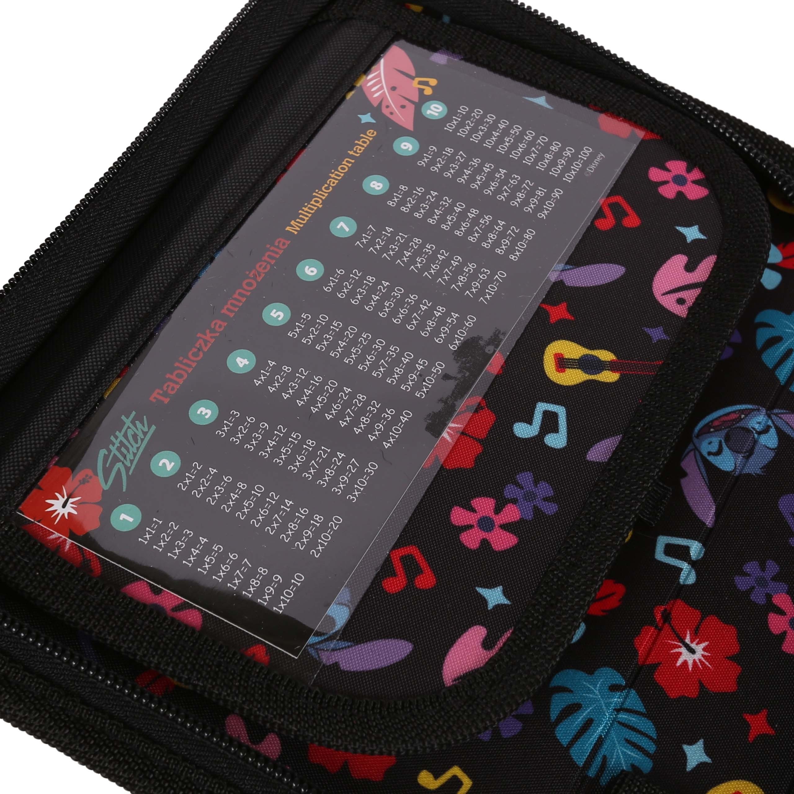 DISNEY Stitch ALOHA Piórnik DWUKLAPOWY bez wyposażenia, ROZKŁADANY piórnik szkolny dla dziewczynki