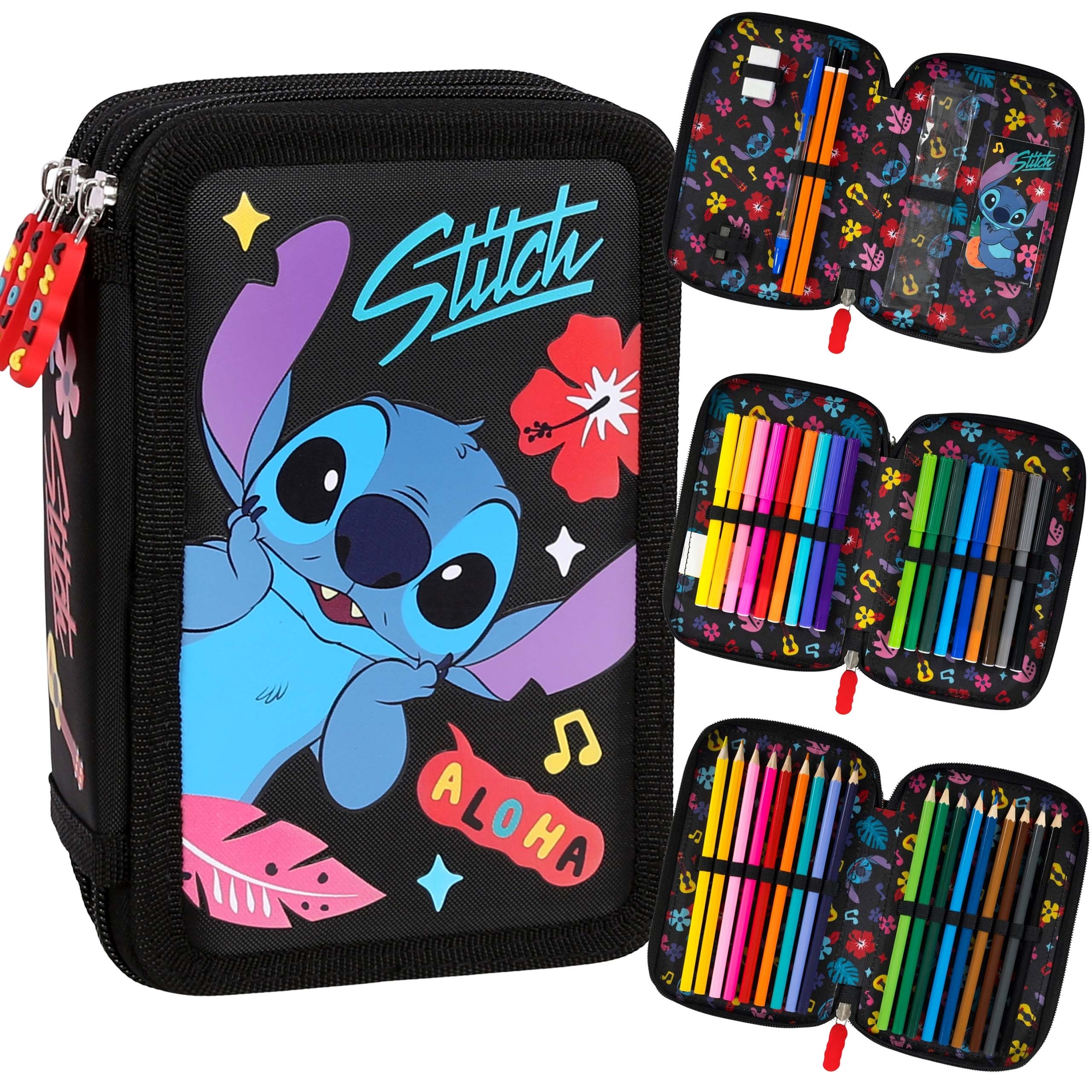 DISNEY Stitch ALOHA Czarny...