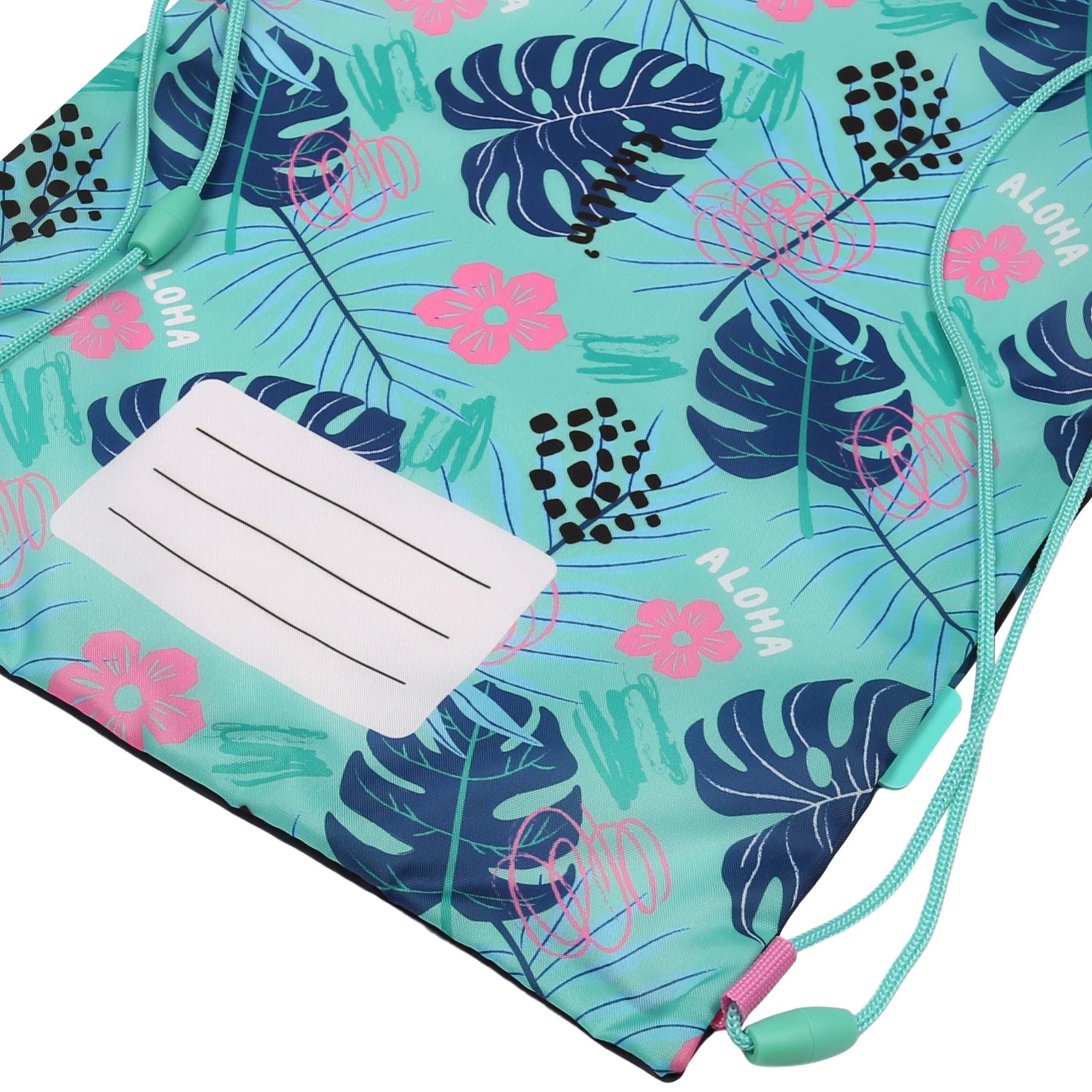 DISNEY Stitch Kolorowy, dziecięcy worek na buty NA WF, worek szkolny na ramię dla dzieci Workoplecak 31x42 cm