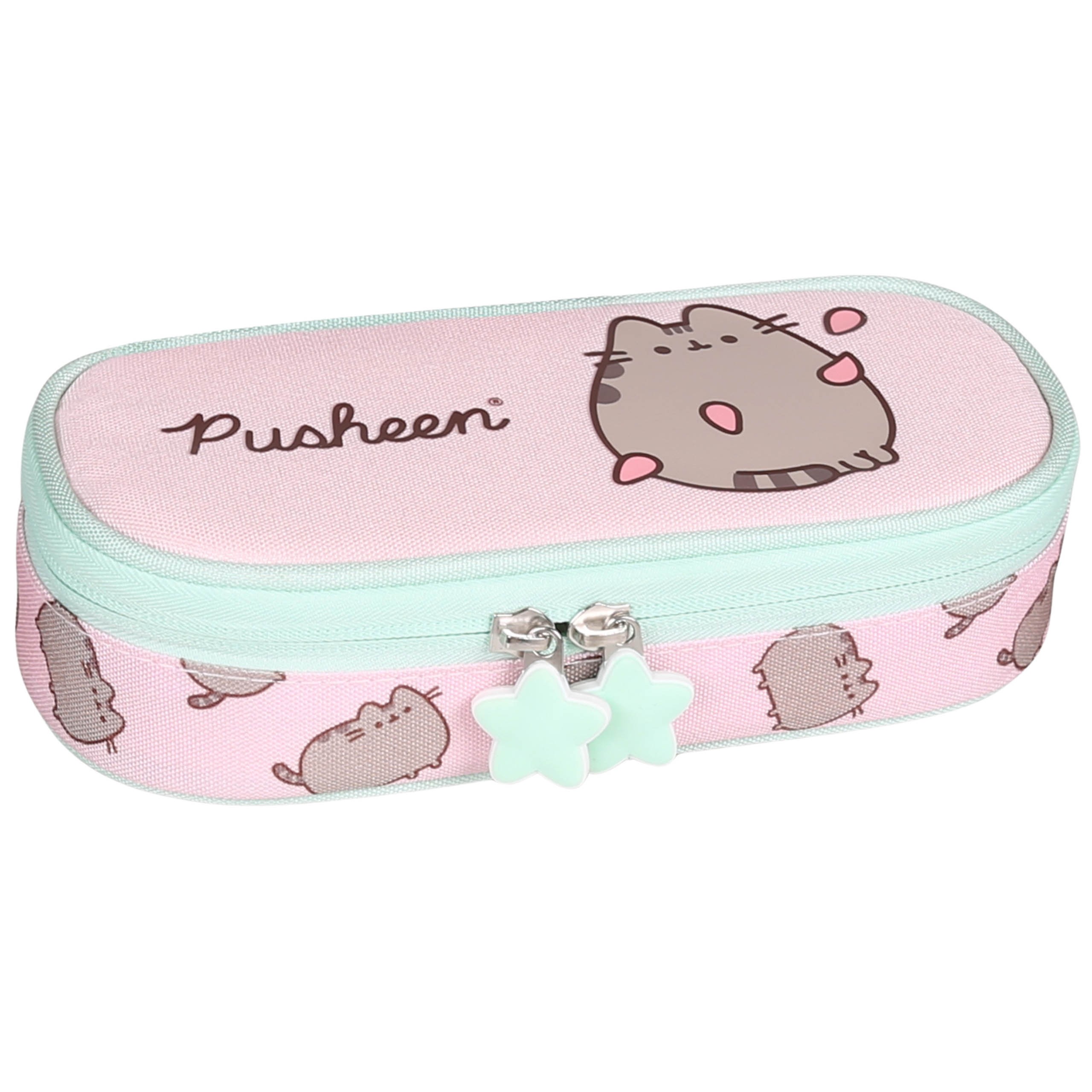 Pusheen Różowy KOMOROWY piórnik szkolny, saszetka dla dziewczynki 5x20x10cm