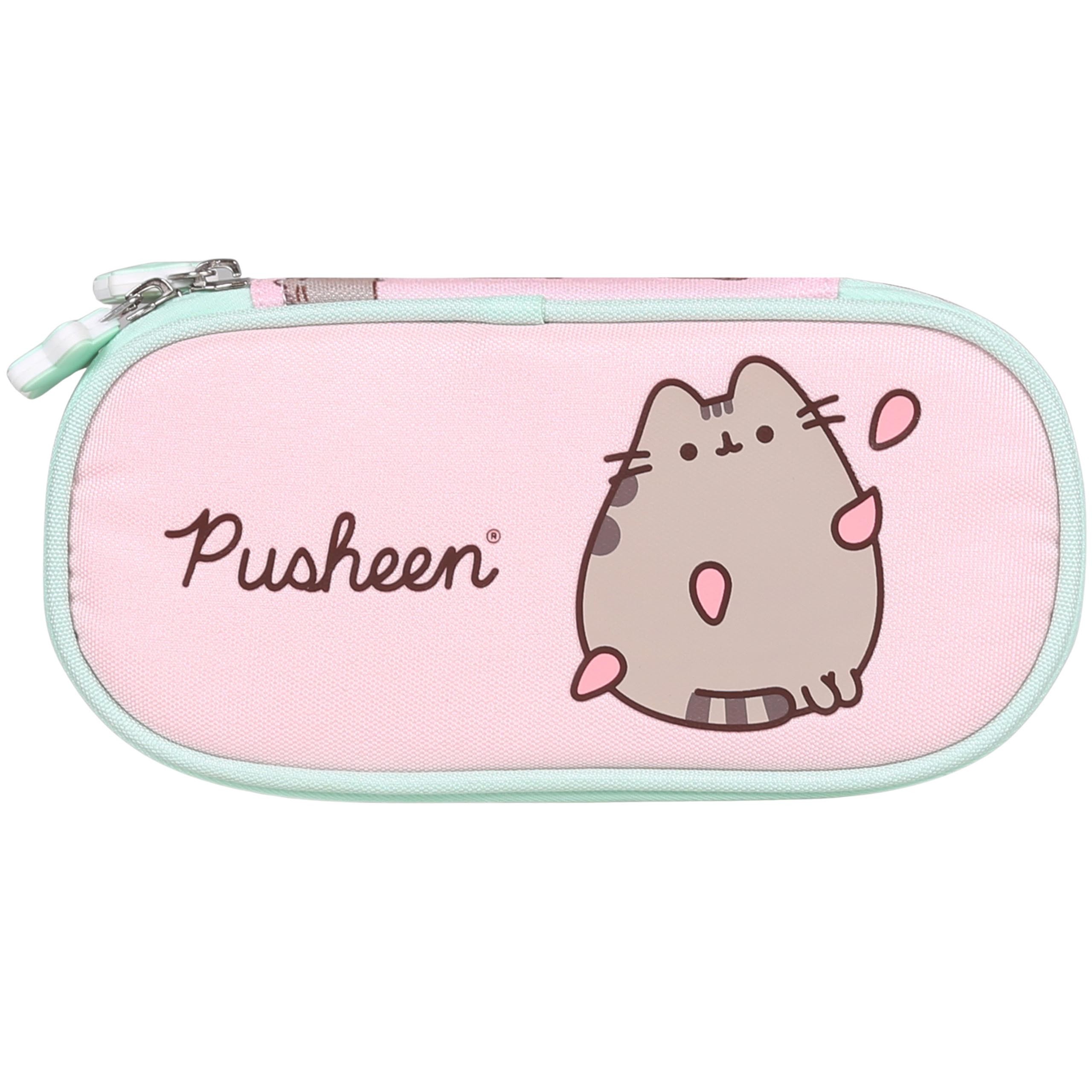 Pusheen Różowy KOMOROWY piórnik szkolny, saszetka dla dziewczynki 5x20x10cm