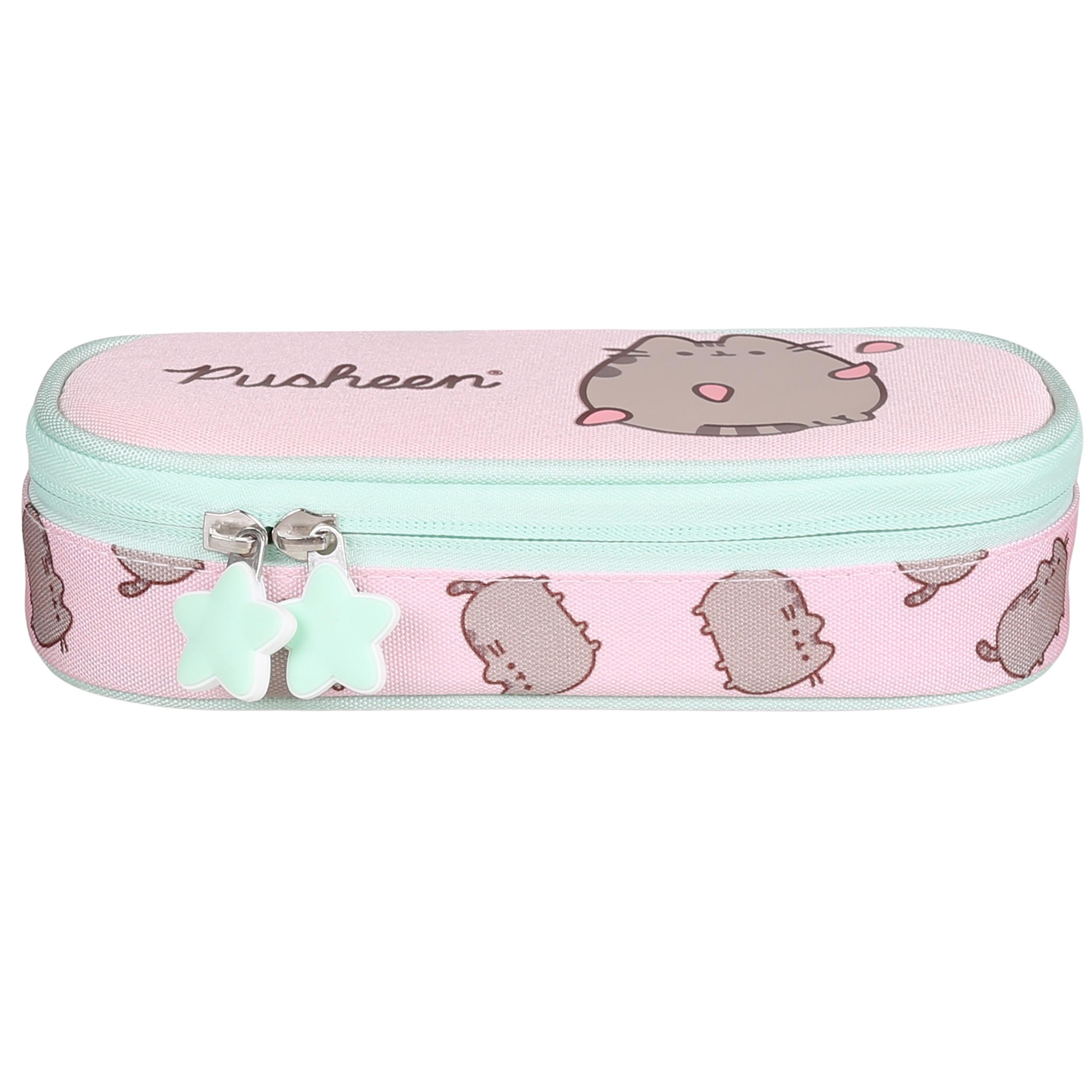Pusheen Różowy KOMOROWY piórnik szkolny, saszetka dla dziewczynki 5x20x10cm