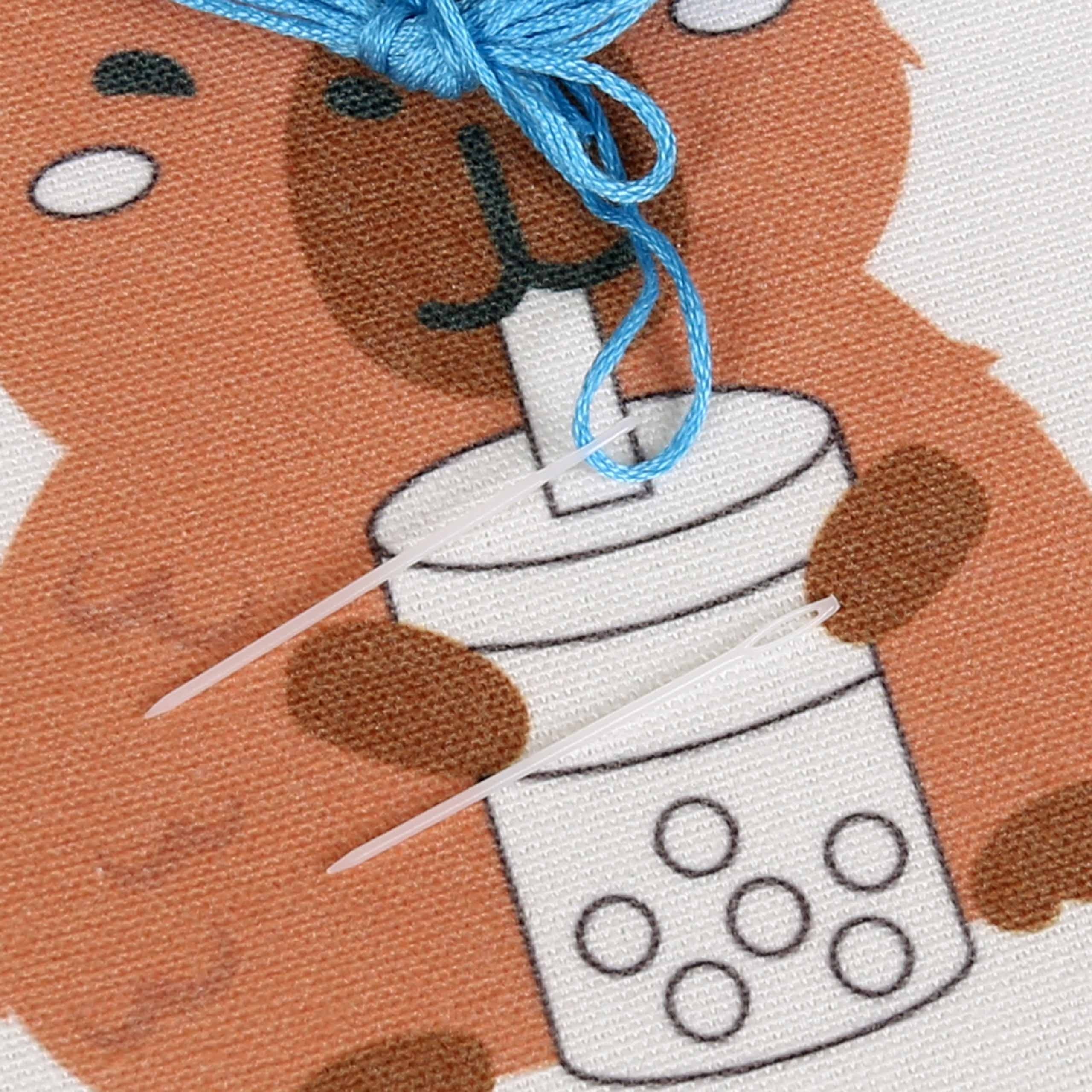 Wow Box - KAPIBARA Bubble Tea Zestaw do haftowania, zestaw kreatywny z tamborkiem 8+