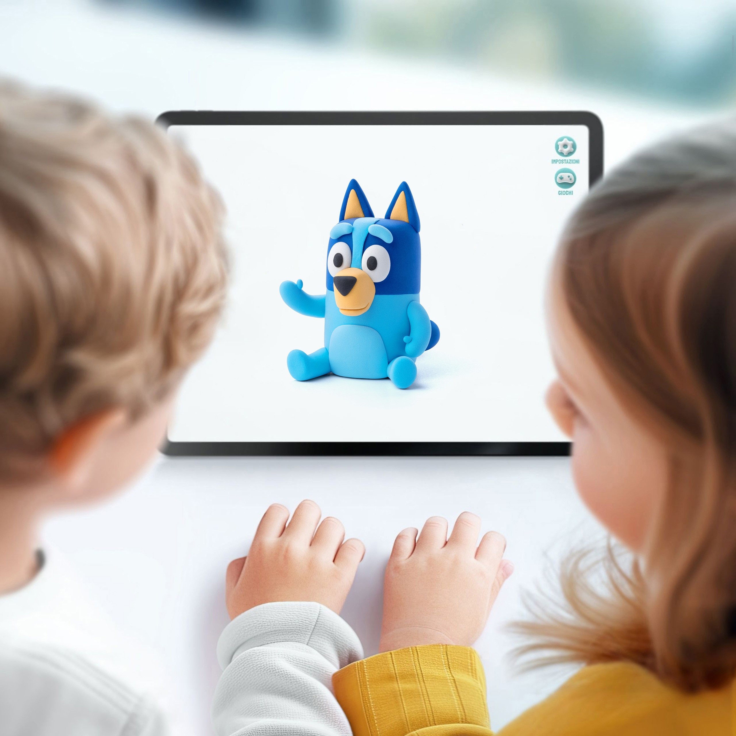 Hey Clay Bluey Masa plastyczna do zabawy dla dzieci + akcesoria, ciastolina, masa piankowa 5 kolorów 3+