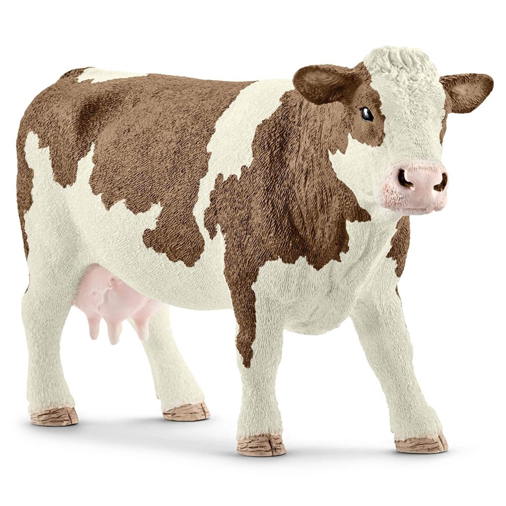 13801 Schleich Farm World - Krowa rasy Simentalskiej fleckvieh, figurka dla dzieci 3+