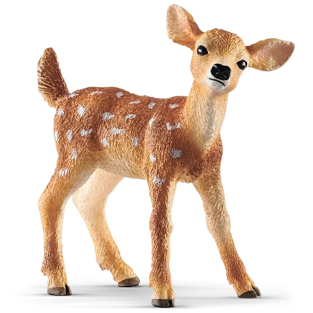 SLH14820 Schleich Wild Life - Jeleń wirgiński Mulak Białoogonowy Cielę, figurka dla dzieci 3+