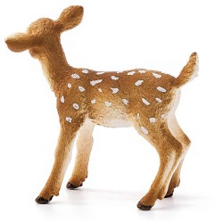 SLH14820 Schleich Wild Life - Jeleń wirgiński Mulak Białoogonowy Cielę, figurka dla dzieci 3+