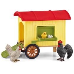 SLH42572 Schleich Farm World - Przenośny kurnik, figurki dla dzieci 3+