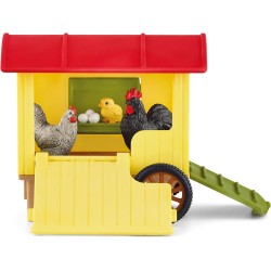 SLH42572 Schleich Farm World - Przenośny kurnik, figurki dla dzieci 3+