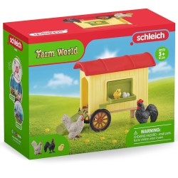 SLH42572 Schleich Farm World - Przenośny kurnik, figurki dla dzieci 3+