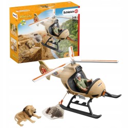 SLH42476 Schleich Wild Life - Śmigłowiec do ratowania zwierząt, figurki dla dzieci 3+