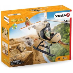 SLH42476 Schleich Wild Life - Śmigłowiec do ratowania zwierząt, figurki dla dzieci 3+