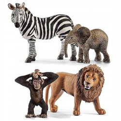 SLH42387 Schleich Wild Life - Zestaw startowy Dzikie zwierzęta, figurki dla dzieci 3+