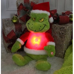 Grinch Duży pluszak/maskotka świąteczna, świecąca 50 cm