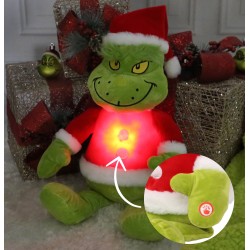 Grinch Duży pluszak/maskotka świąteczna, świecąca 50 cm