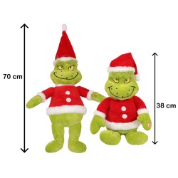 Grinch Duży pluszak/maskotka świąteczna, świecąca 50 cm