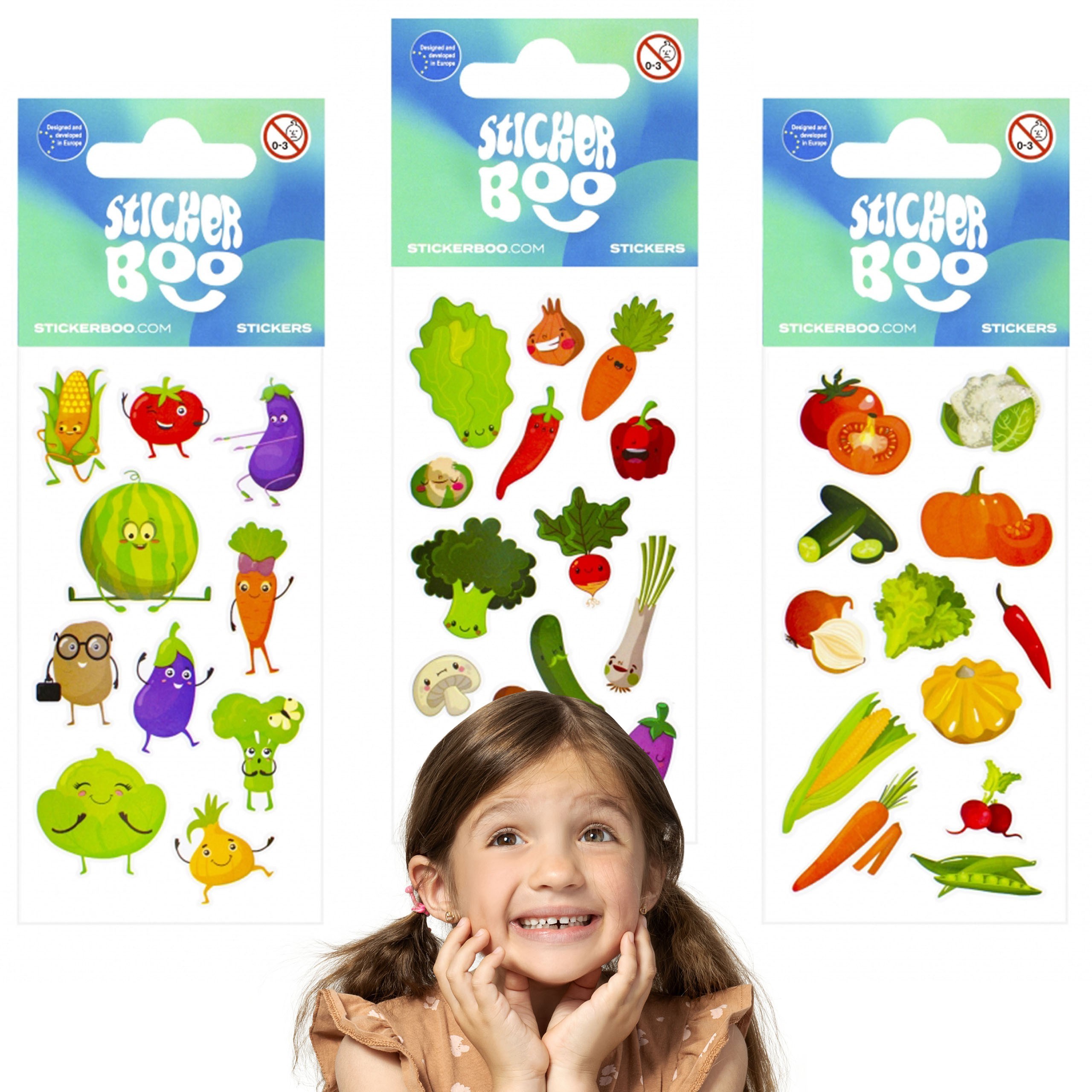 Zestaw kolorowych naklejek...