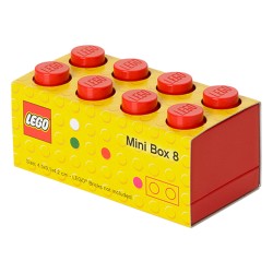 Czerwone minipudełko klocek 8 LEGO