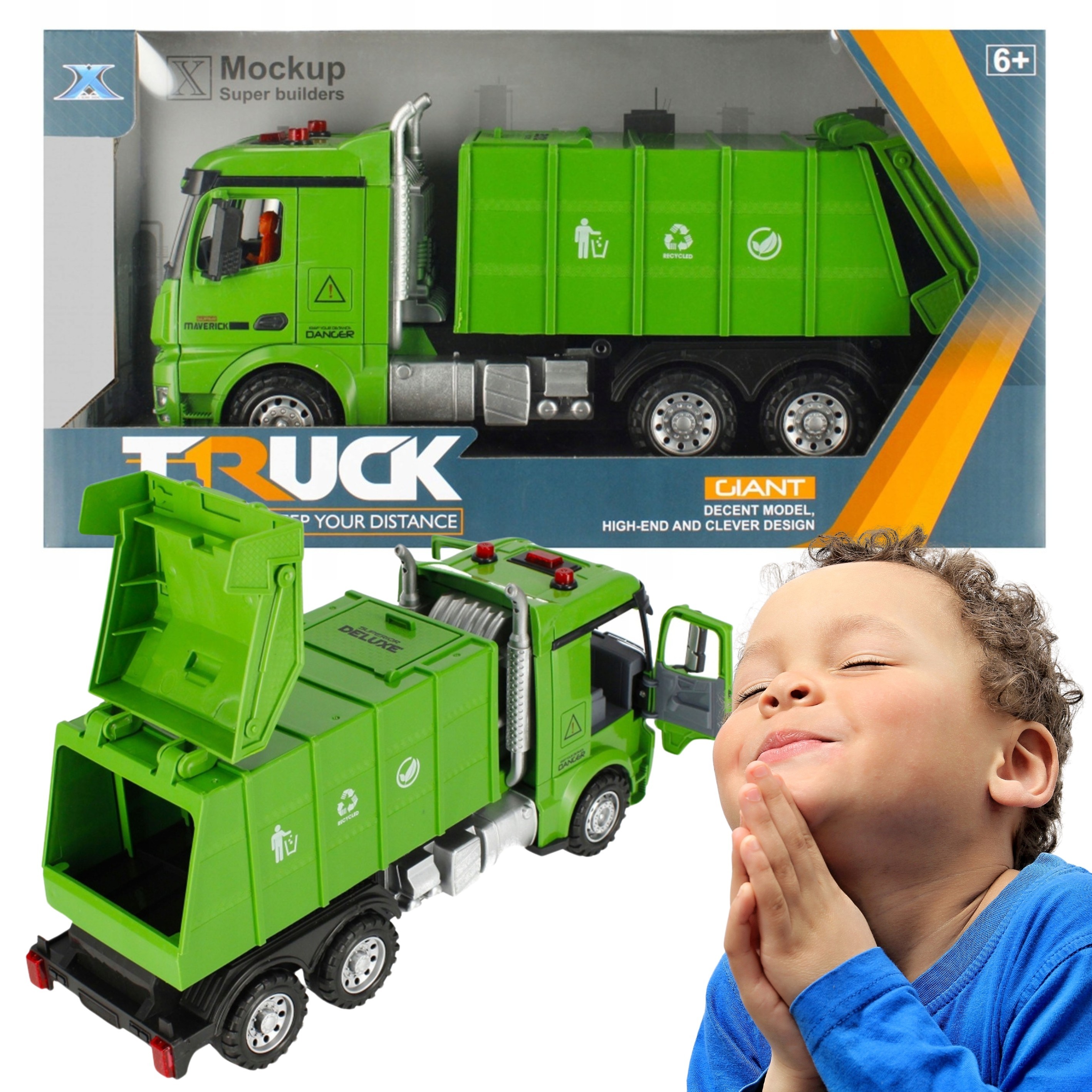 Auto ciężarowe - śmieciarka...