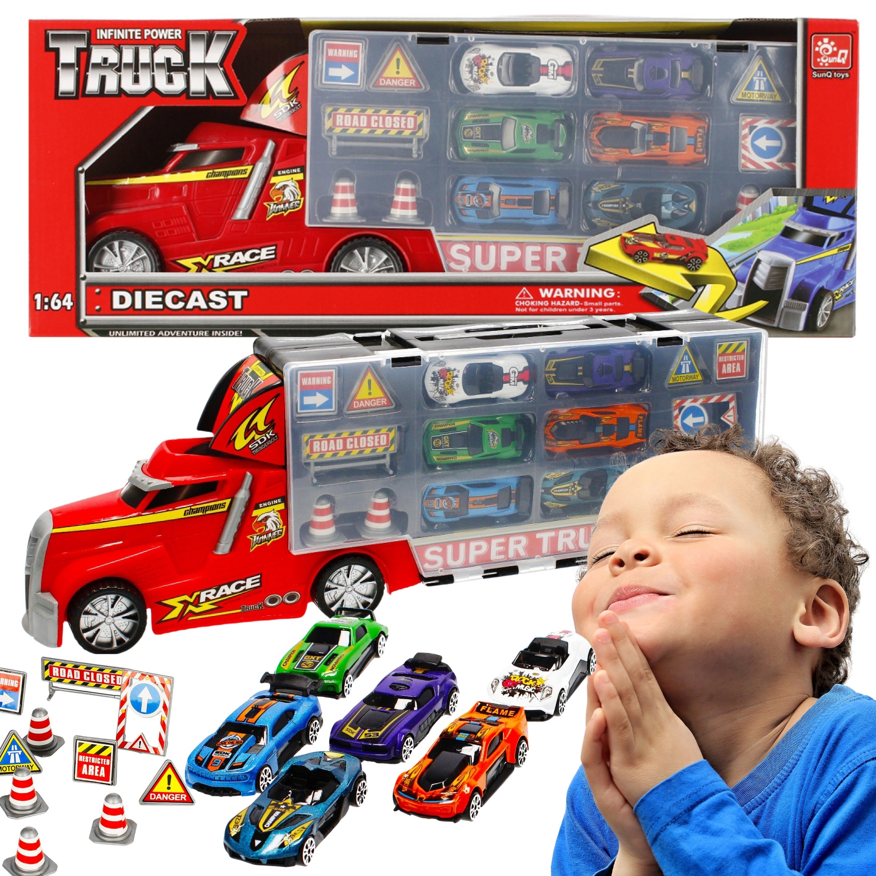 Auto ciężarowe metalowe,...