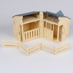 Collecta Bam Playset - Zestaw figurek zwierząt wiejskich, obora 3+