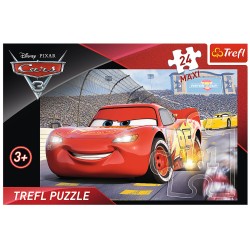 Puzzle 24 duże elementy Mistrz - Auta 3 Disney TREFL