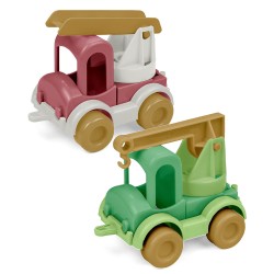 RePlay Kid Cars straż pożarna i dźwig, zestaw zabawek z recyklingu Wader Polesie