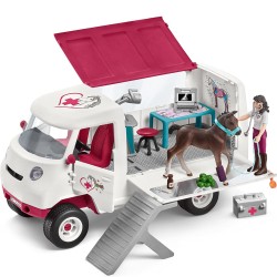 SLH42439 Schleich Horse Club - Mobilna lecznica dla zwierząt ze źrebięciem rasy hanowerskiej 5+