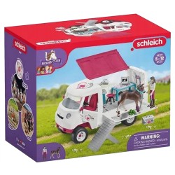 SLH42439 Schleich Horse Club - Mobilna lecznica dla zwierząt ze źrebięciem rasy hanowerskiej 5+