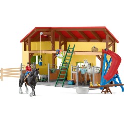 SLH42485 Schleich Farm World - Stajnia dla koni z wyposażeniem 3+