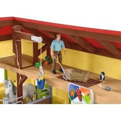 SLH42485 Schleich Farm World - Stajnia dla koni z wyposażeniem 3+