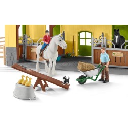 SLH42485 Schleich Farm World - Stajnia dla koni z wyposażeniem 3+