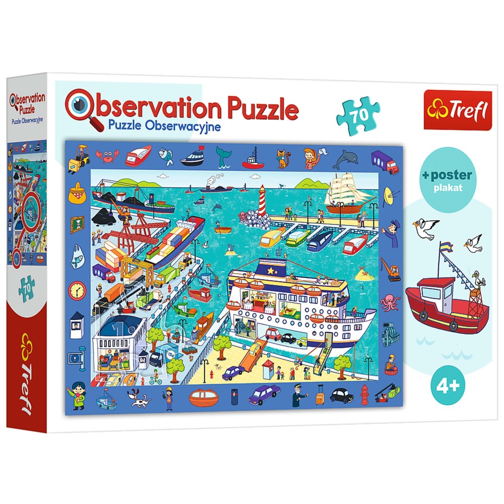 Puzzle obserwacyjne- odwiedzamy port TREFL