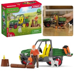 SLH42659 Schleich Farm World - Praca w lesie, rolnik 3+