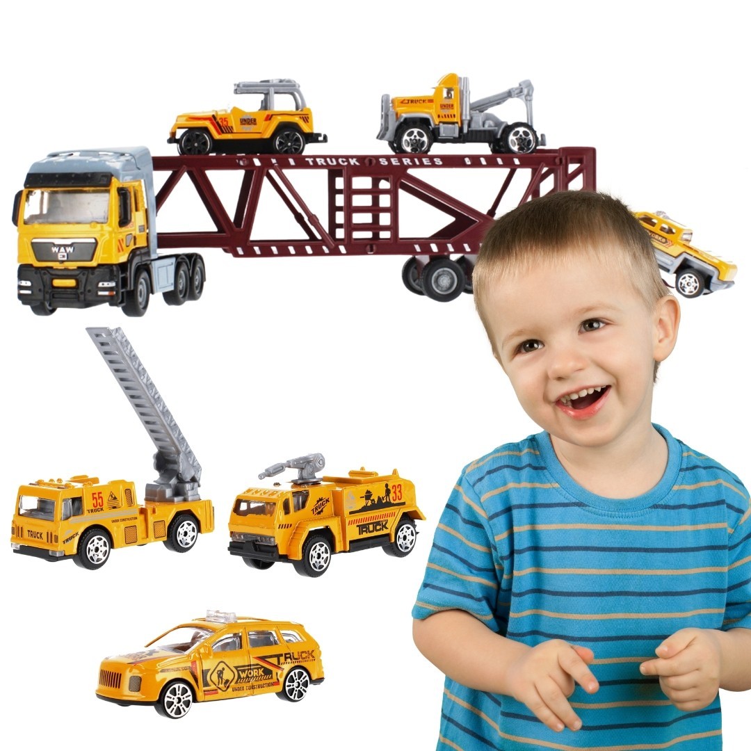 Auto ciężarowe metalowe z...