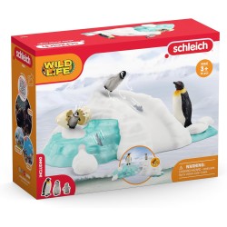 SLH42661 Schleich Wild Life - Zabawa rodziny pingwinów,  figurka dla dzieci 3+