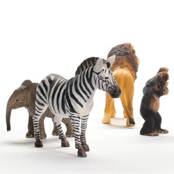 SLH42721 Schleich Wild Life - Zestaw czterech dzikich zwierząt na start, Afryka, figurka dla dzieci 3+