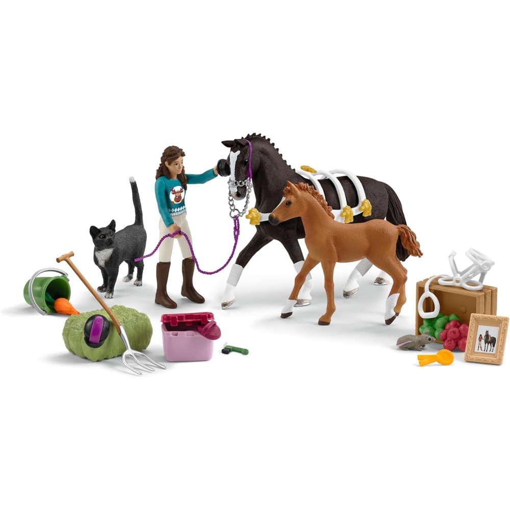 SLH99092 Schleich Horse Club - Kalendarz adwentowy dla dzieci, zestaw figurek 4+