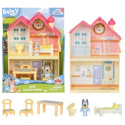 Bluey, Zestaw Mini dom rodzinny + figurka Bluey, figurki dla dzieci 3+