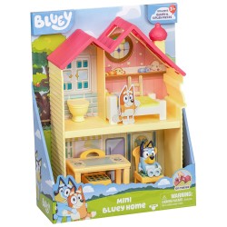 Bluey, Zestaw Mini dom rodzinny + figurka Bluey, figurki dla dzieci 3+