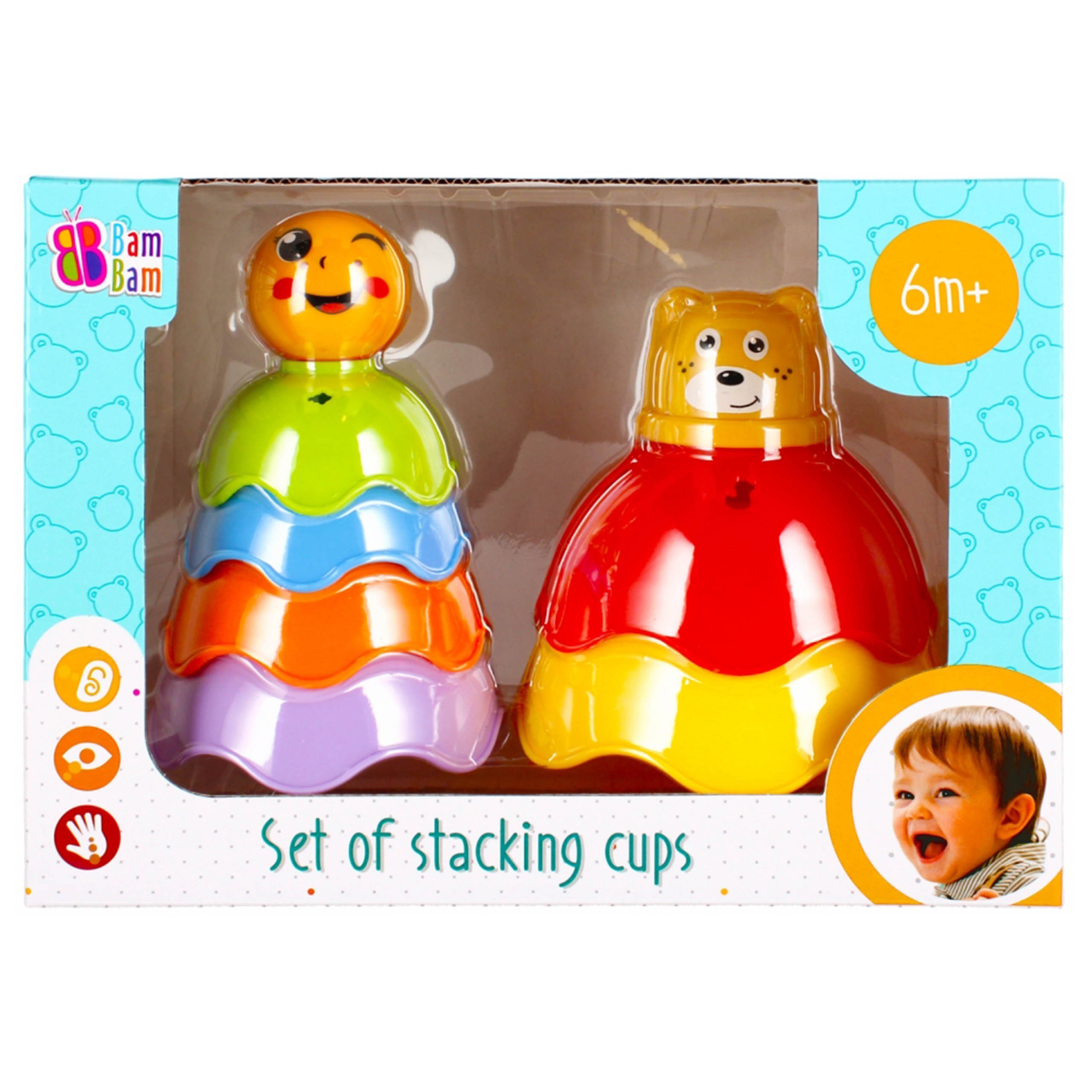 Zestaw kolorowych kubeczków...