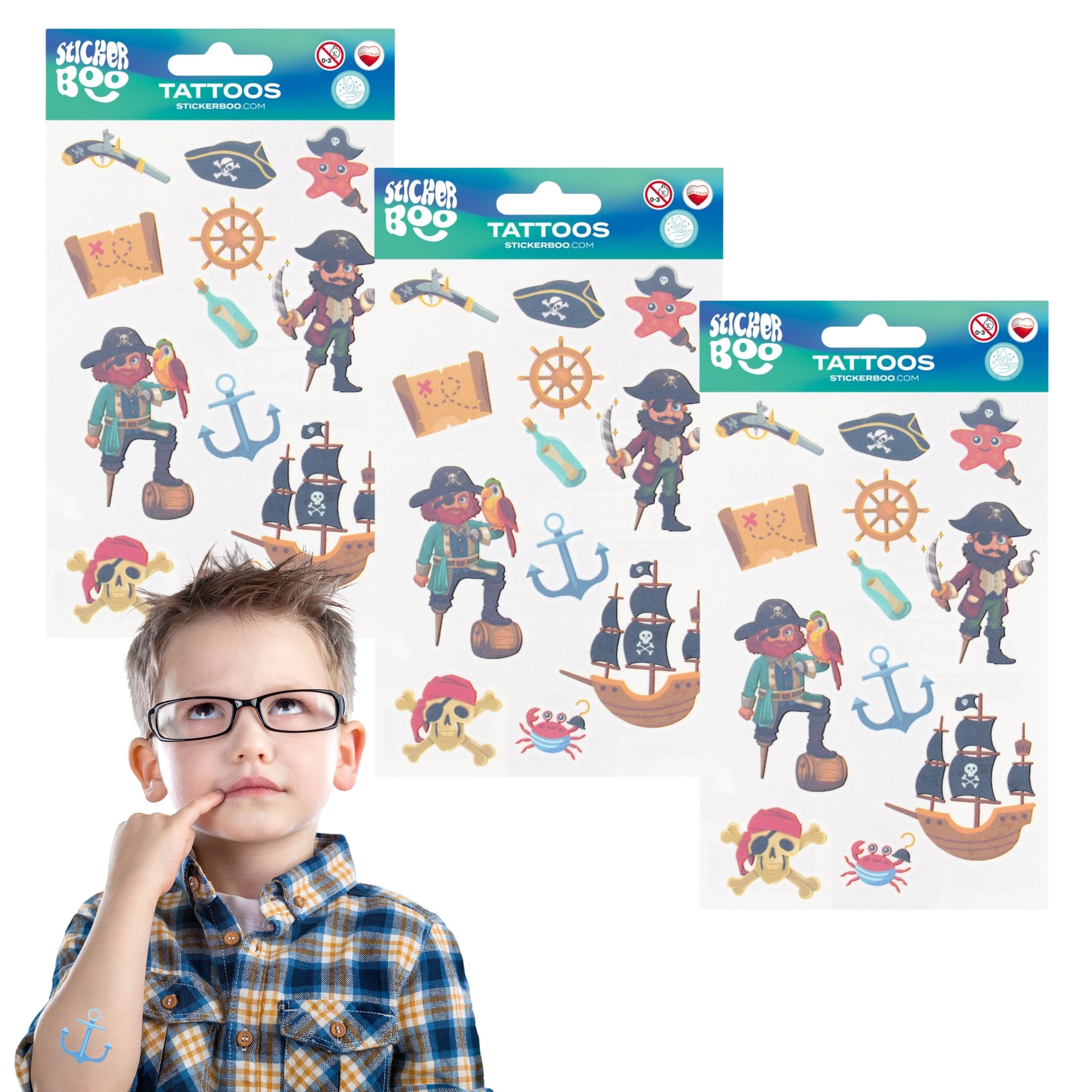 Piraci Zestaw tatuaży dla...