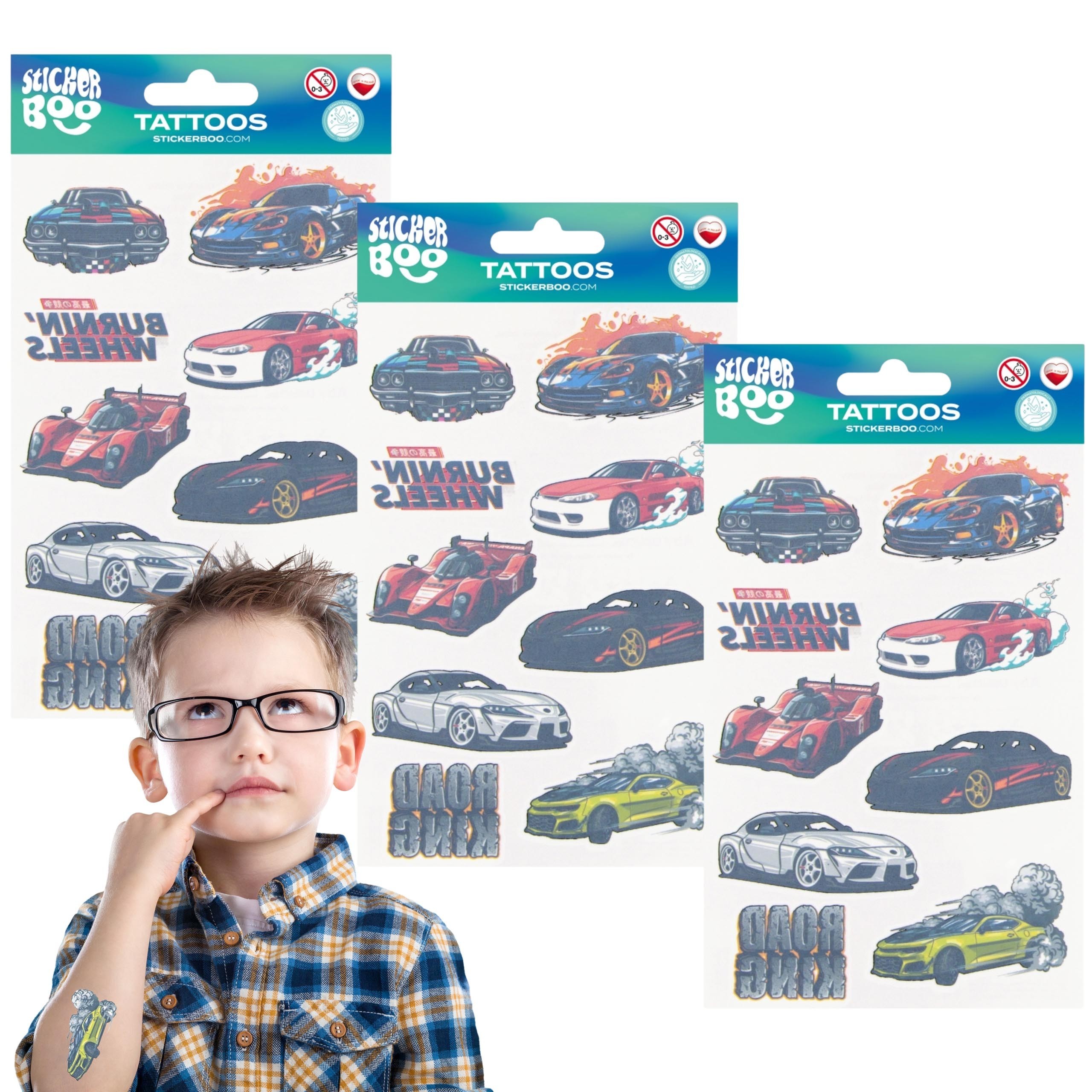 Samochody Zestaw tatuaży...