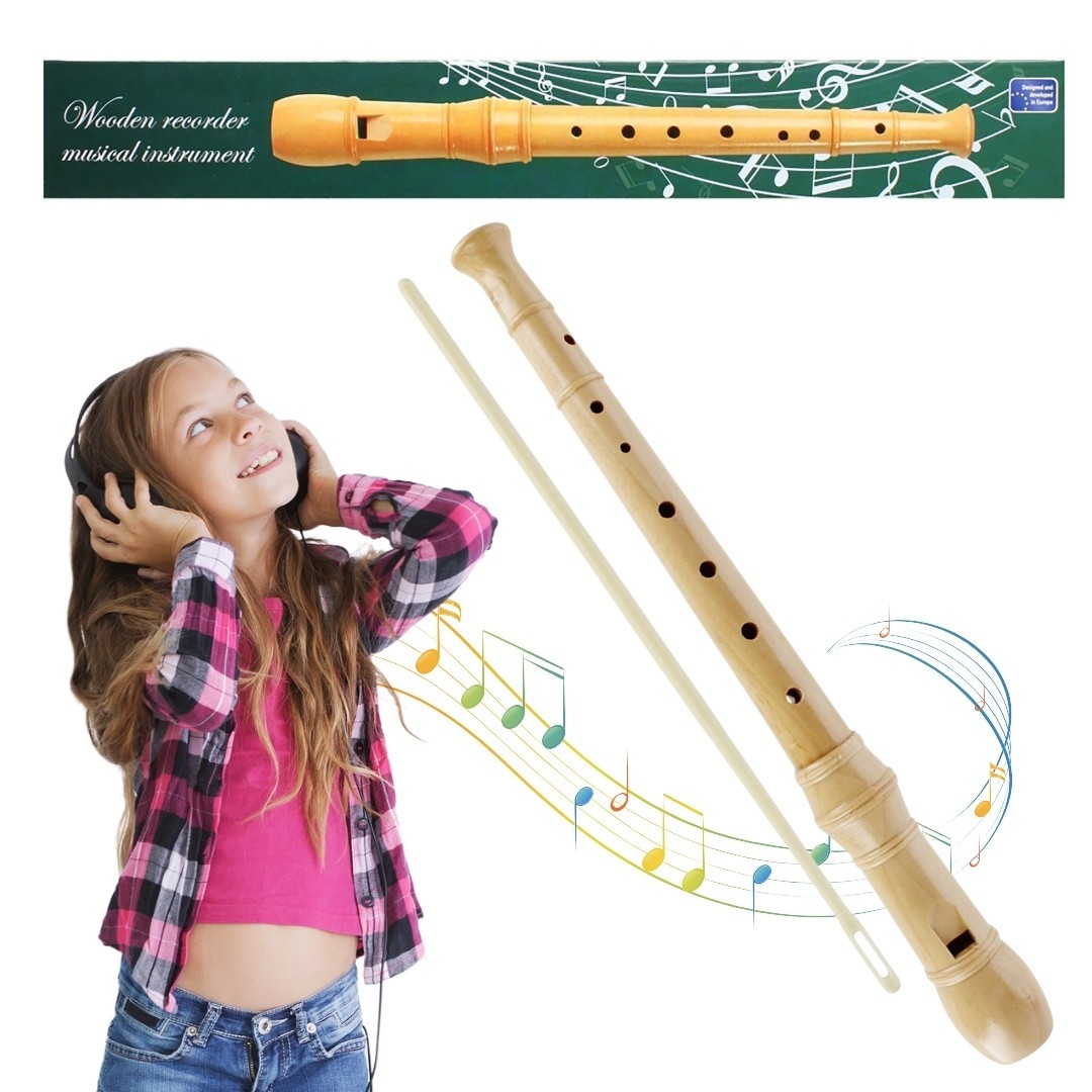 Flet drewniany prosty 8...