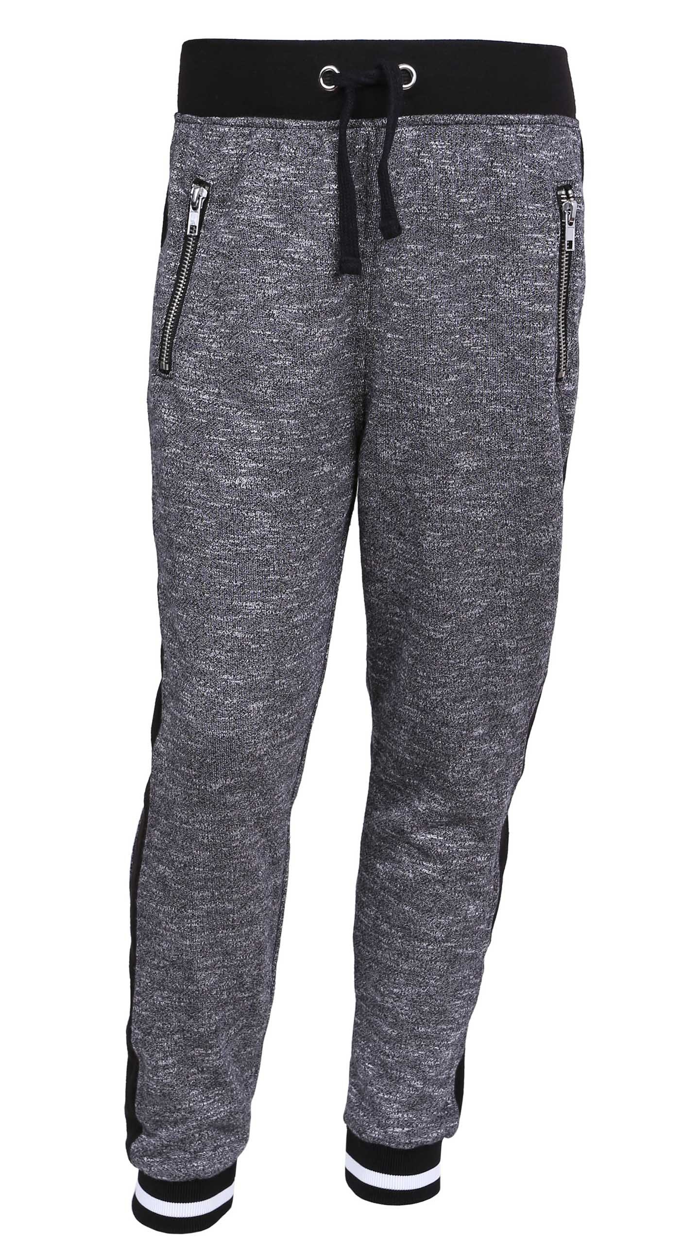 Szare spodnie z lampasami